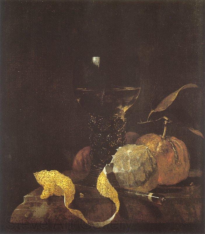 Willem Kalf Still Life with Lemon, Oranges and a Glass of Wine